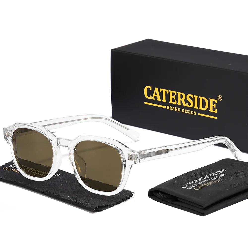 

Солнцезащитные очки CATERSIDE New Retro Square, мужские и женские, поляризованные, с защитой UV400, премиум-класса, в ацетатной оправе, для активного отдыха, модные, для вождения