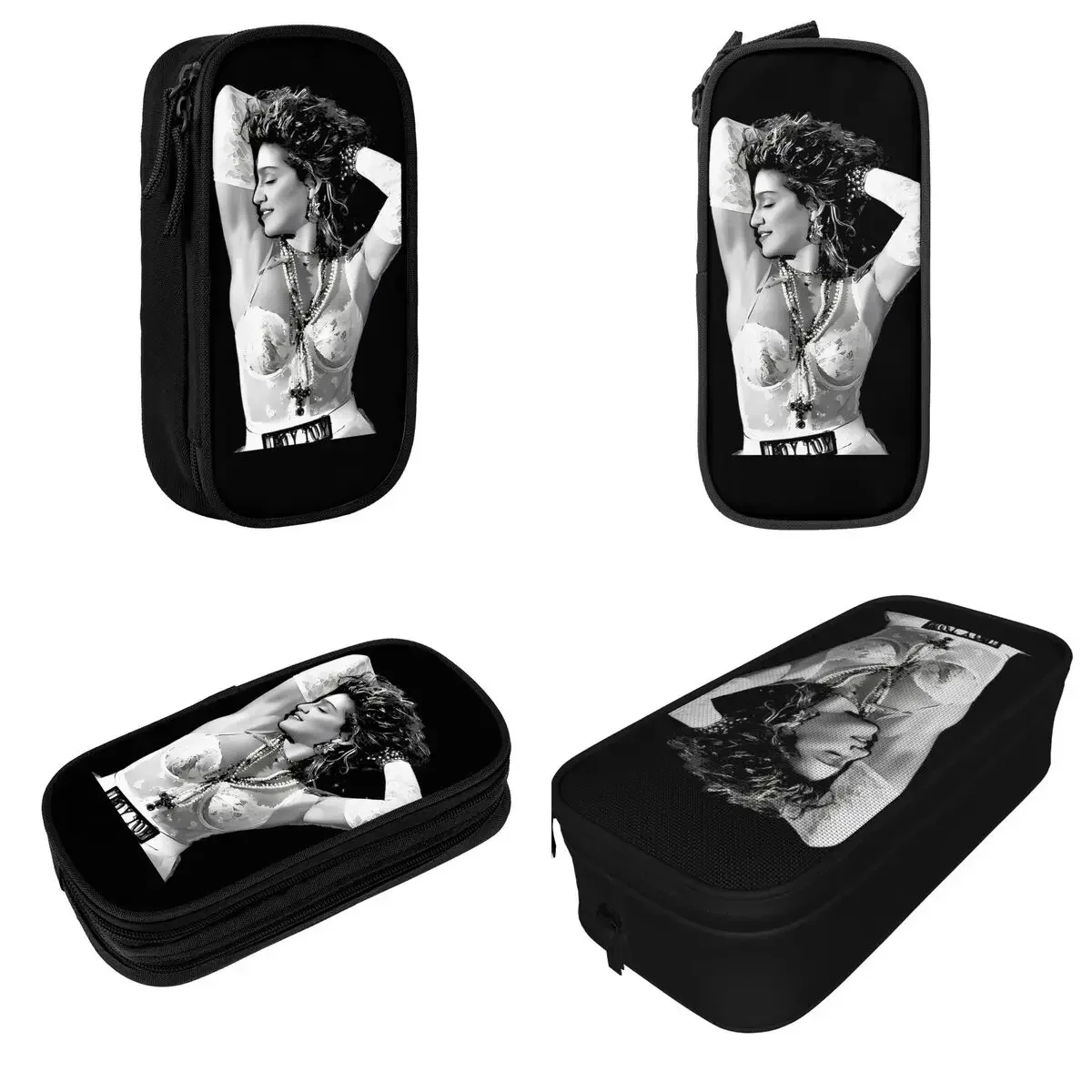 Cute Madonna Music Singer Pencil Cases Pencil Box Pen Holder for Student Big Capacity Bags Students School Gifts Stationery