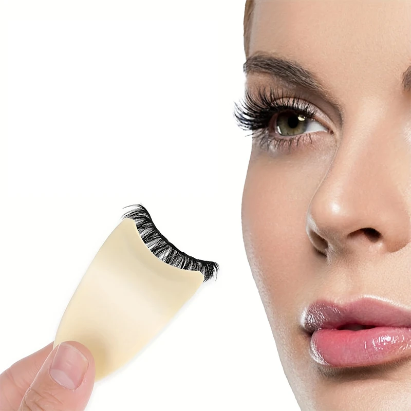 흔들림 방지 속눈썹 어플리케이터 도구 - 초보자를 위한 인체공학적 그립이 있는 전문가용 인조 속눈썹 핀셋, 손쉬운 연장 적용