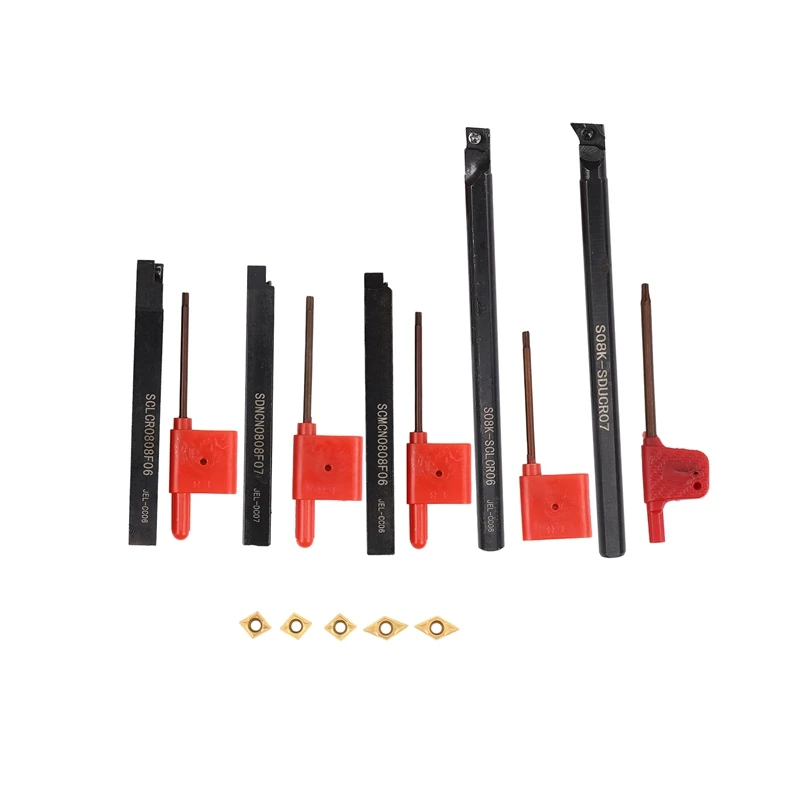 Do tokarki z trzonkiem 8Mm z wkładkami węglikowymi CCMT060204 DCMT070204 do maszyny CNC