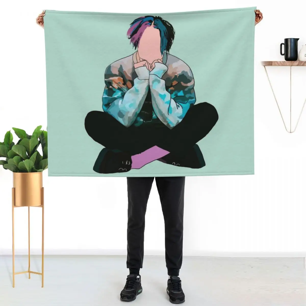 

Yungblud Weird Throw Blanket Stylish Decor Blanket Gift for Friends Roommate