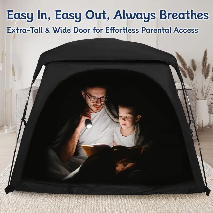 خيمة حسية معتمدة للأطفال الذين يهدئون أثناء النوم، تعتيم، مقاس كبير ومتعدد الاستخدامات يناسب سرير مزدوج الطابق، طفل صغير