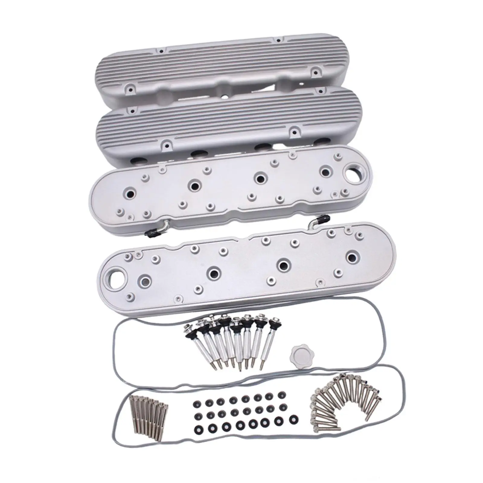 Finned Valve Covers with Coil Mounts Cover Cast Aluminum for LS Engines