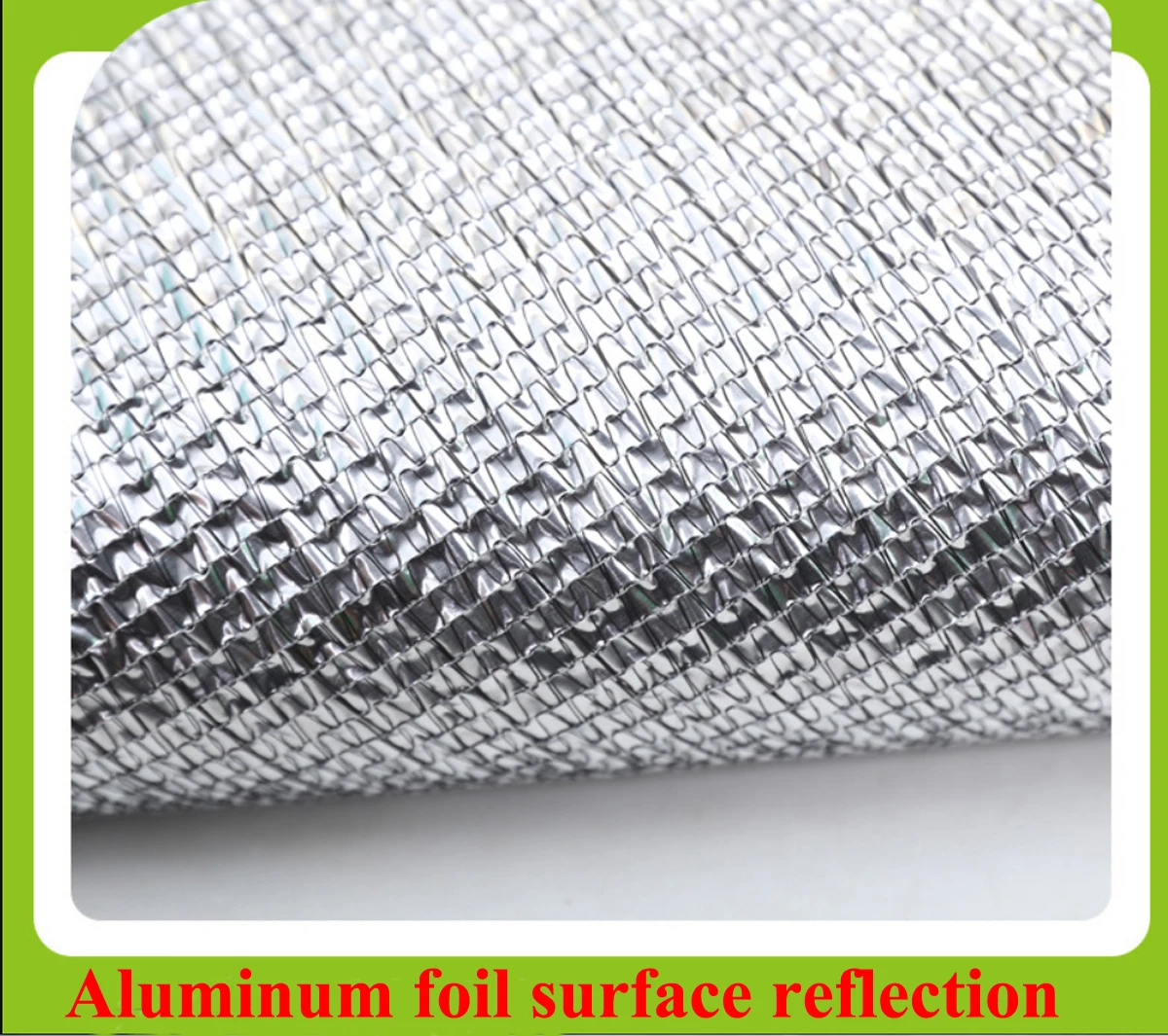 Aluminum Foil Shade Cloth- Sun Block Fabric Cover Canopy Sun Reflect Silver Shade Net for Patio Porch Garden,Greenhouse,Pergola