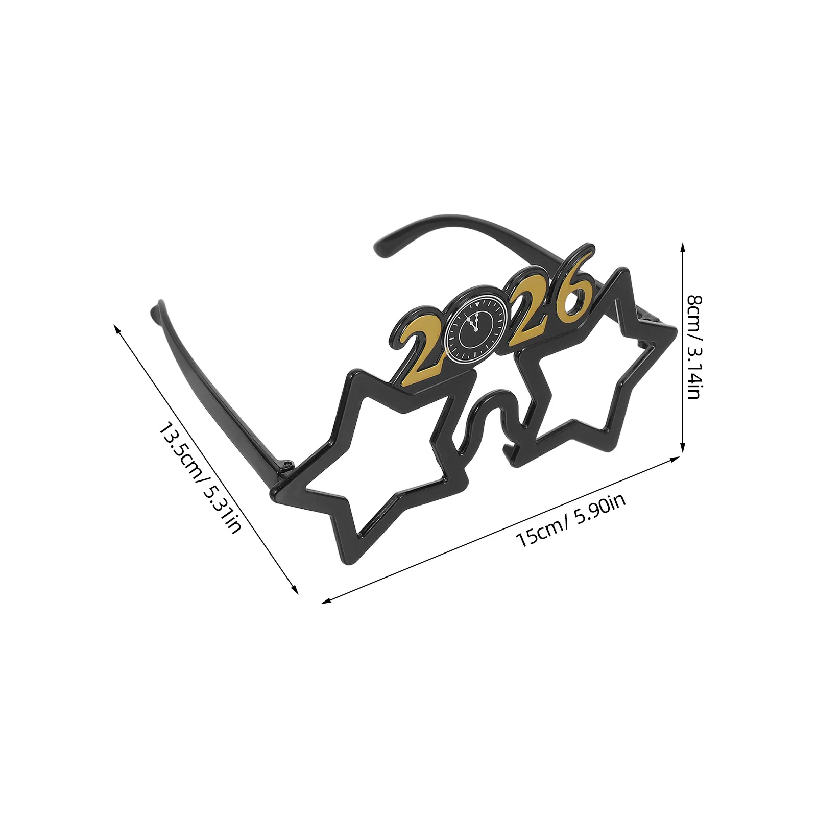 4 قطعة 2026 النظارات ليلة رأس السنة مضحك صور الدعائم عطلة الاحتفال اكسسوارات ليلة رأس السنة نظارات #6