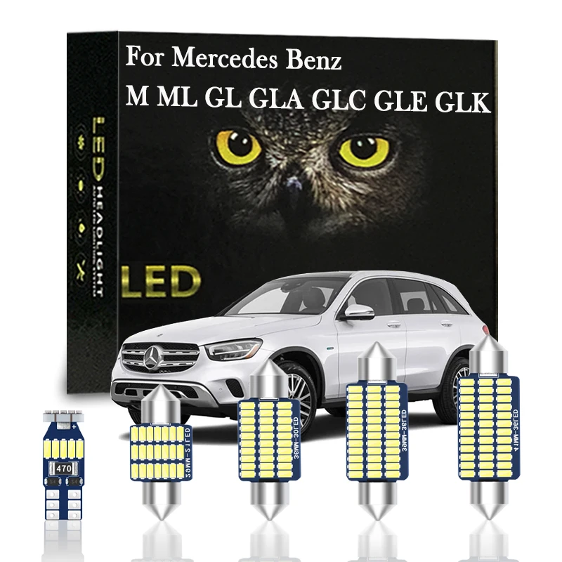 

Canbus Car LED Interior Light Kit For Mercedes Benz M ML GL GLA GLC GLE GLK Class W163 W164 W166 X164 X166 X204 X156 X253