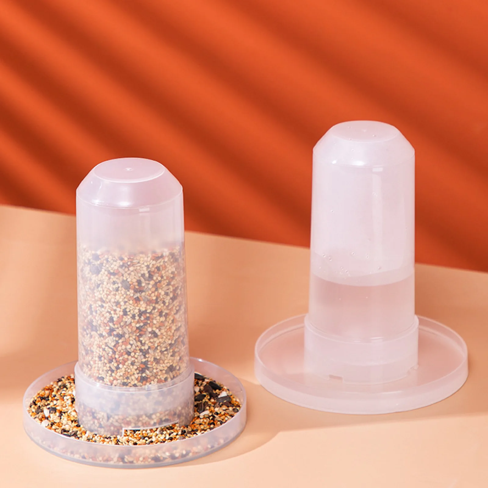 Automatic Bird Feeder Parrot Water Dispenser Parakeets Budgie Cockatiel Feeding Bowl for Finch Foraging Feeders