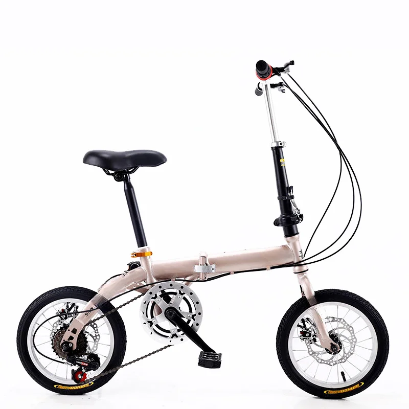 

16-Inch 14-inch folding bicycle mini ultra-light and portable student men's and women's small wheel speed change