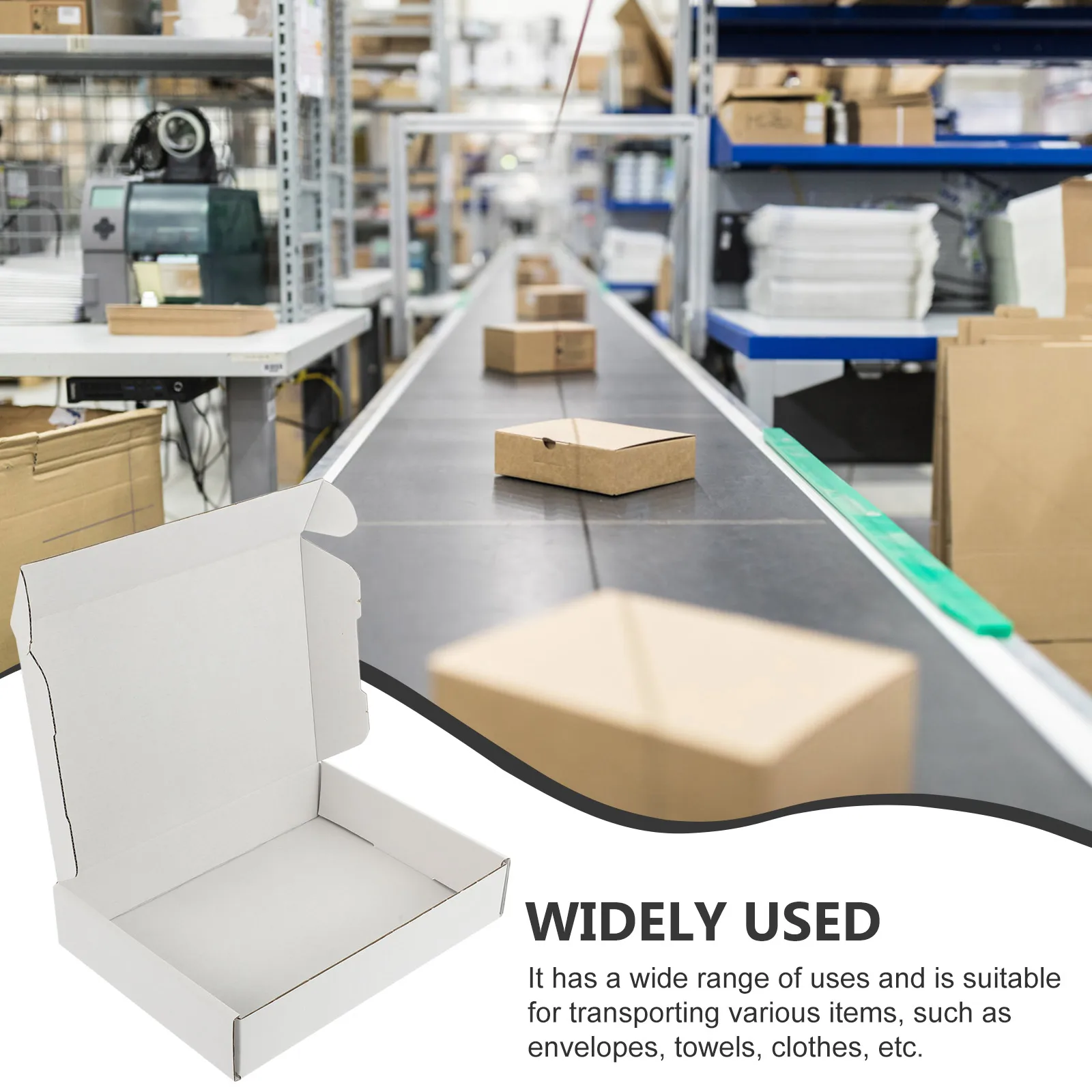 20pcs Shipping Corrugated Paper Storage Reusable Moving Boxes Packaging Boxes For Clothes Towels Envelopes Strong Load