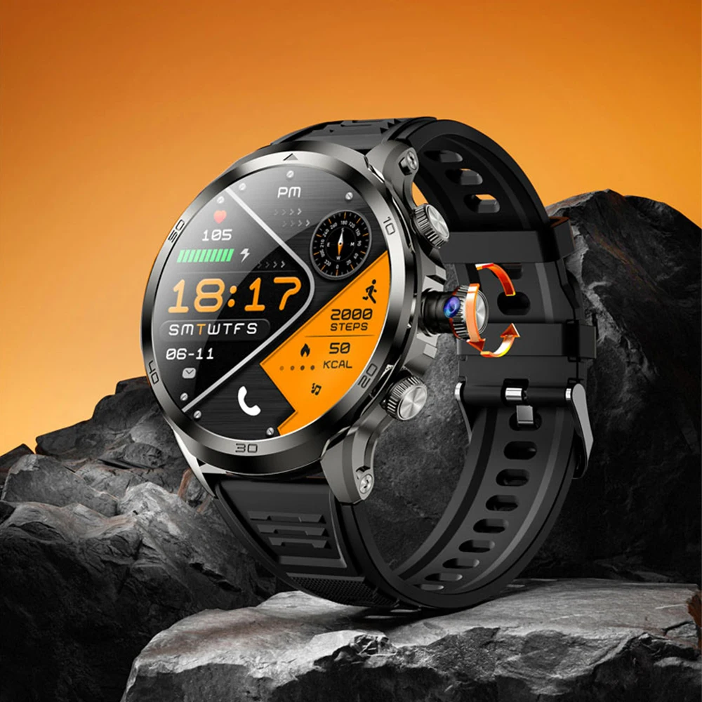 Jam Tangan Pintar H19 5G/4G Kartu SIM Layar AMOLED 1,95'' 190 °   Kamera Putar Memori Besar Panggilan Video Google Play GPS WIFI Pria