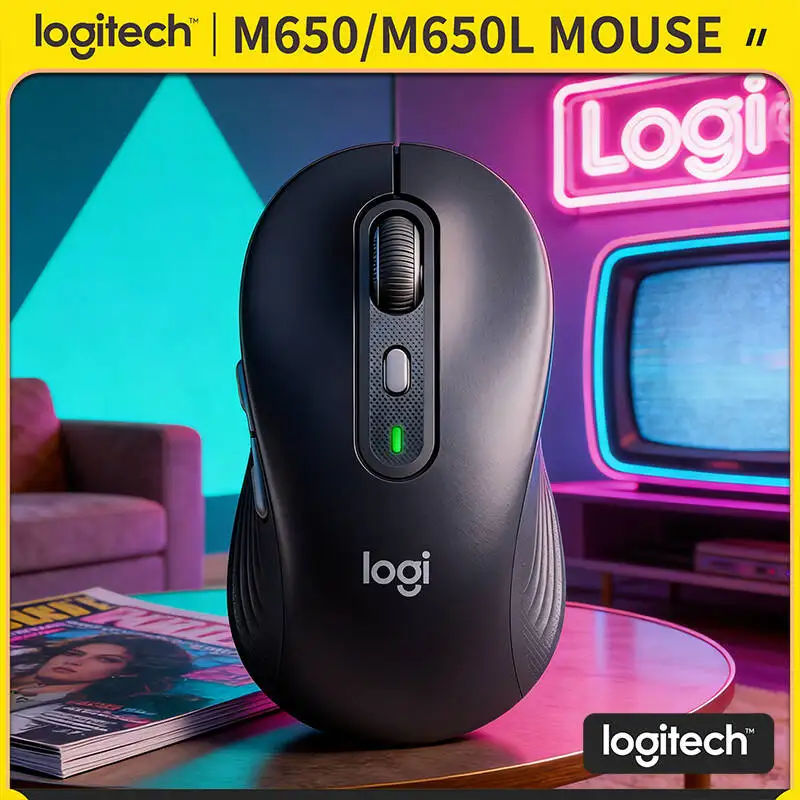 

Беспроводная мышь Logitech M650/M650L Signature – экологичный дизайн, бесшумные клики, 400-4000 DPI для эффективной работы