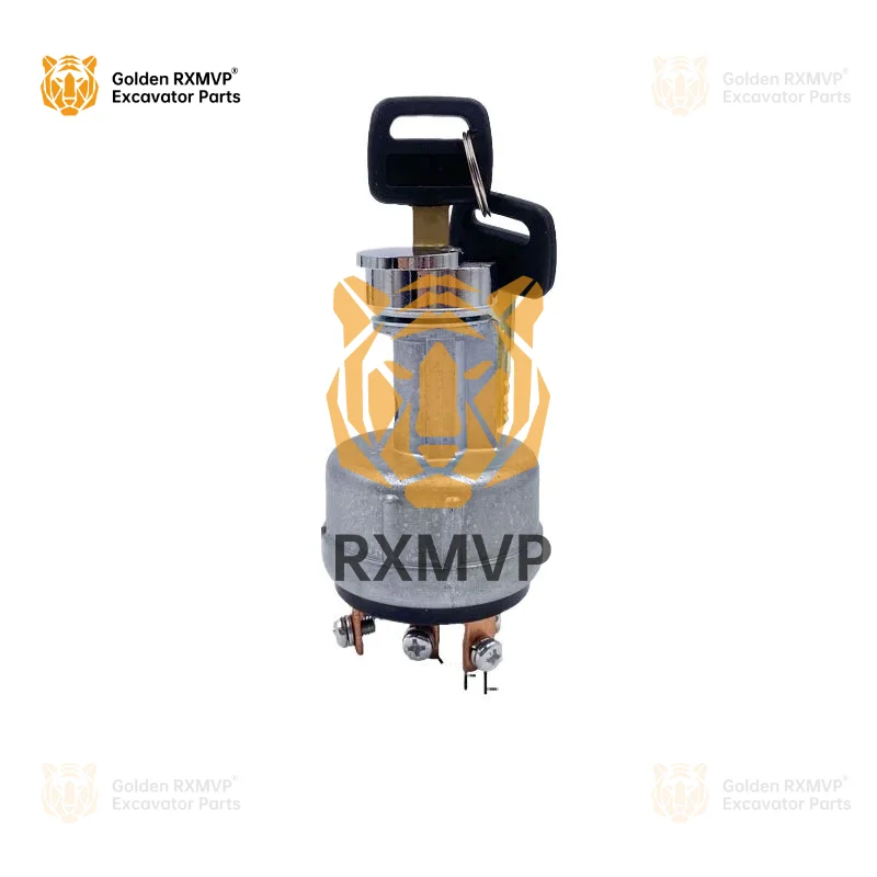 For Komatsu pc130 200 7  8/300/360-7Start lock ignition switch electric door lock key Excavator Parts