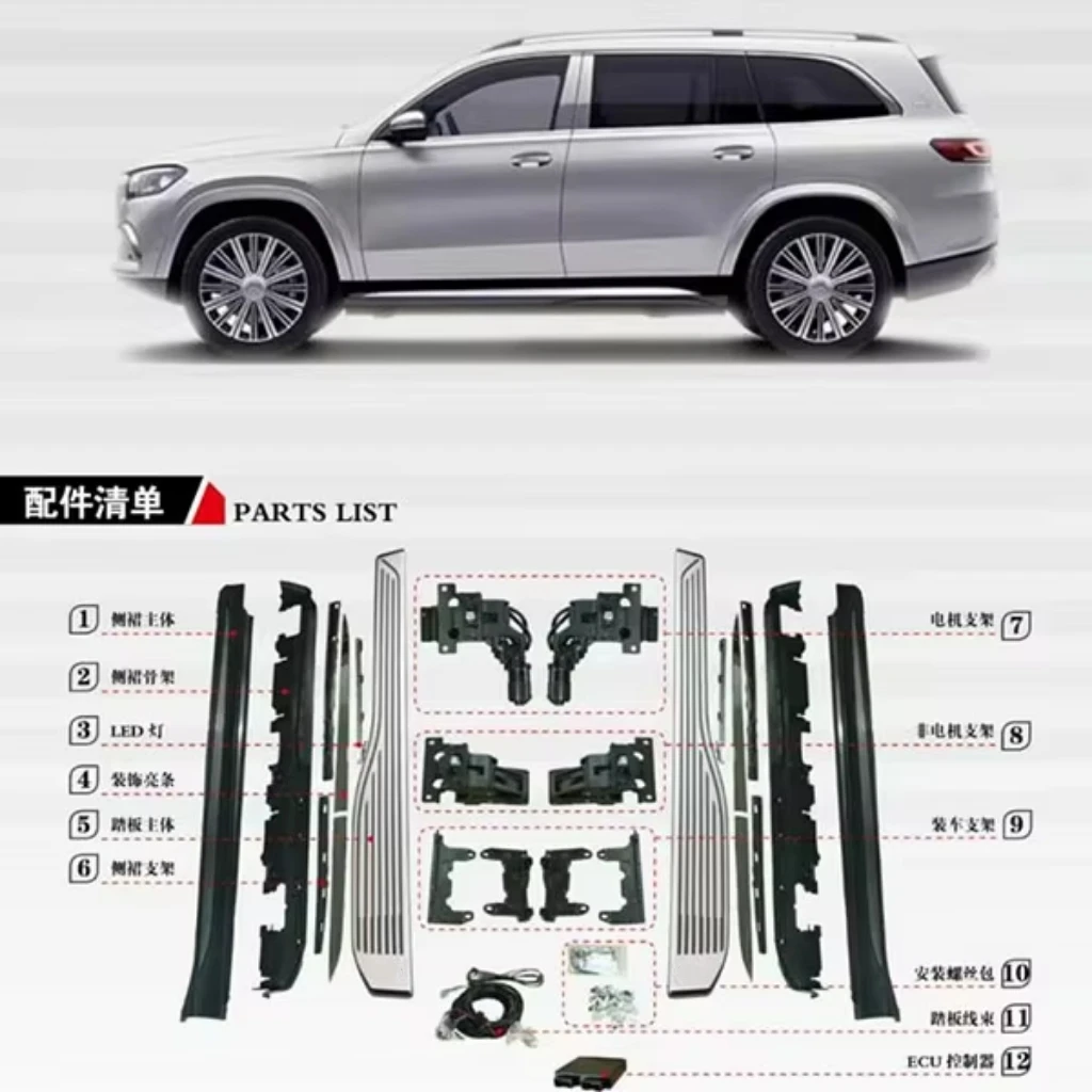 

Modified electric side pedals with plastic pedals for GLS (X166)