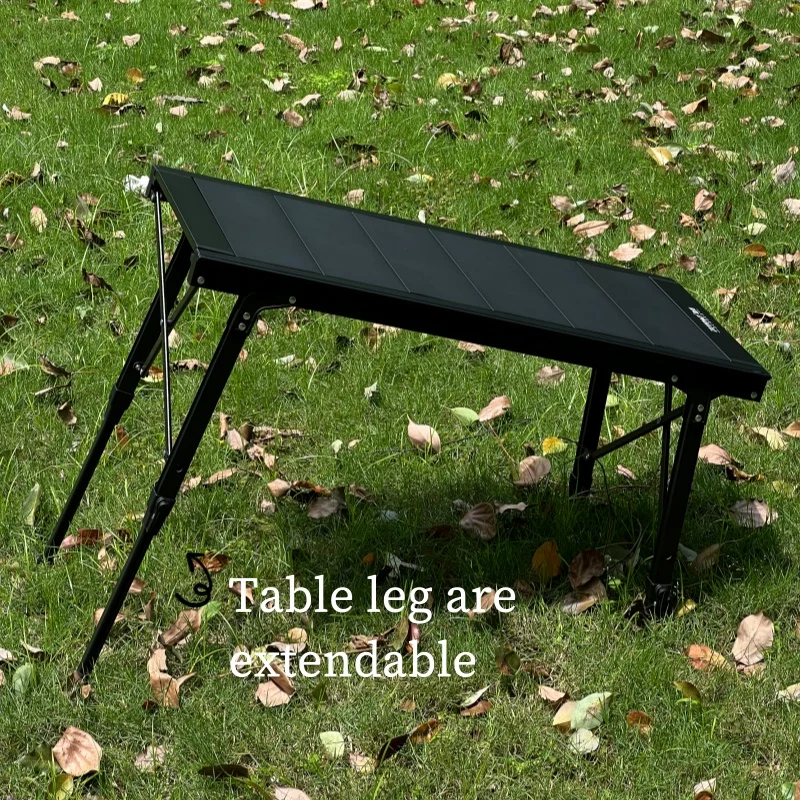 IGT 3 Unit ALuminum Alloy Table Camping Lifting Table Detachable BBQ Multi-functional Table Extensible Picnic Table