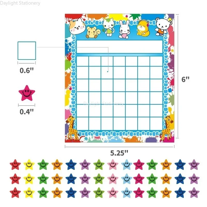 Sticker Chart Incentive Chart for Classroom Sticker Chart for Kids Behavior and  Early Education