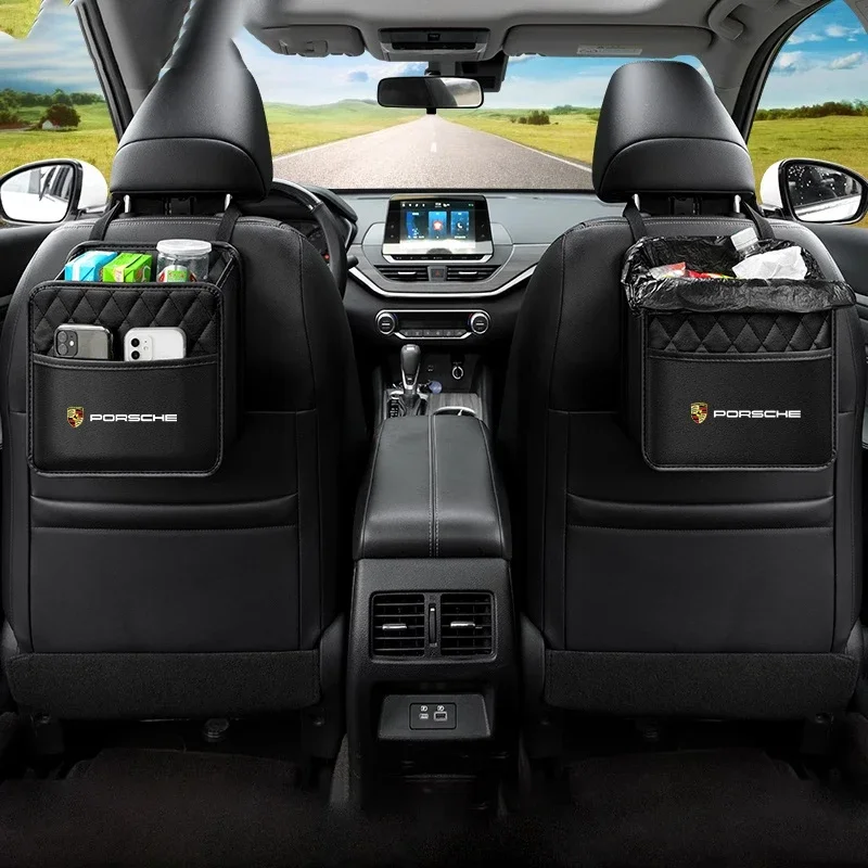 

Наклейка на автомобиль для Porsche, эластичный мешок для хранения вещей на заднем сиденье или багажнике для Porsche Cayenne, Panamera, Macan, 911, 718, Taycan, Bo.