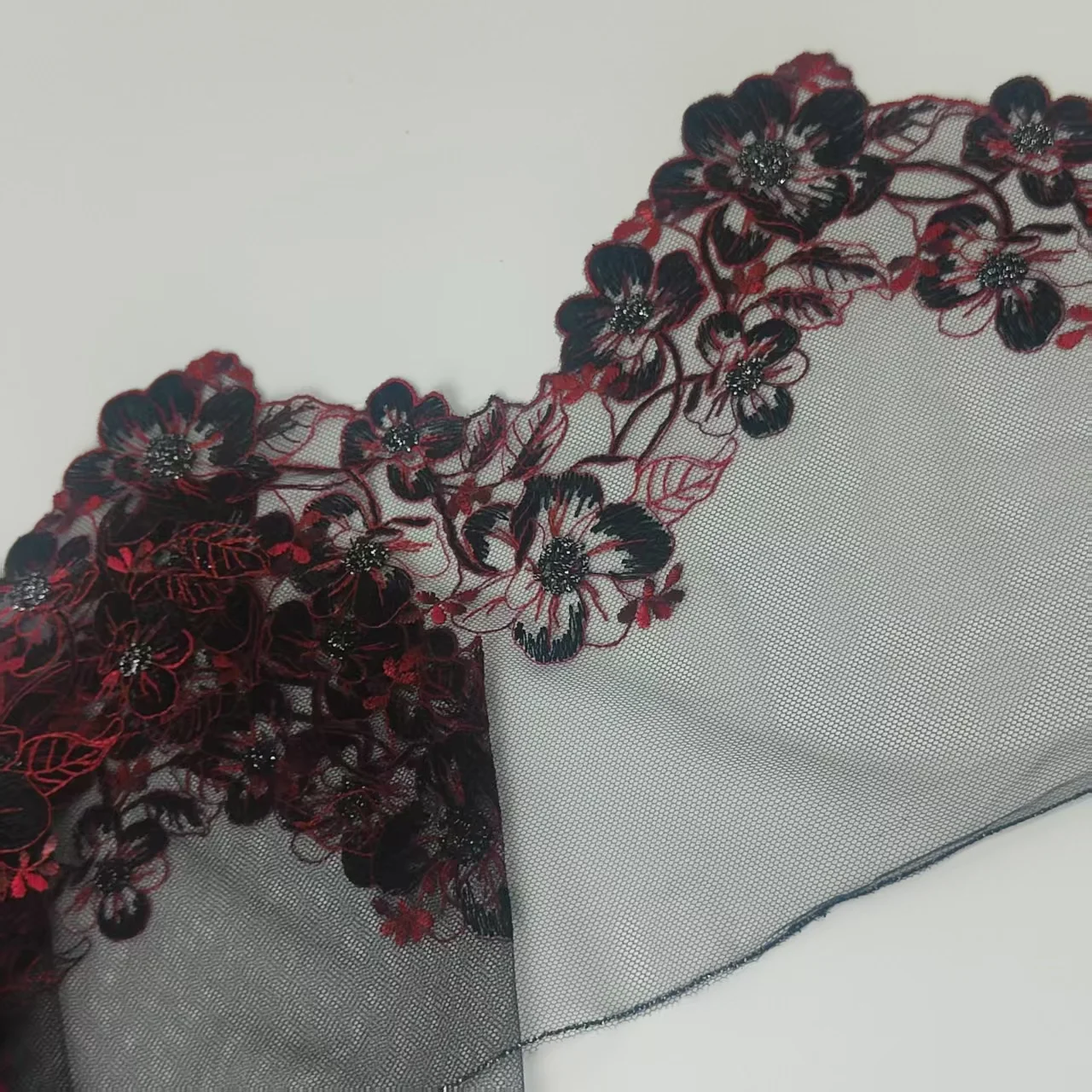 刺繍レース、手作りdiy人形服、材料、アクセサリー、スカート、プリンセススカート、フィッシュテールスカート、幅20cm
