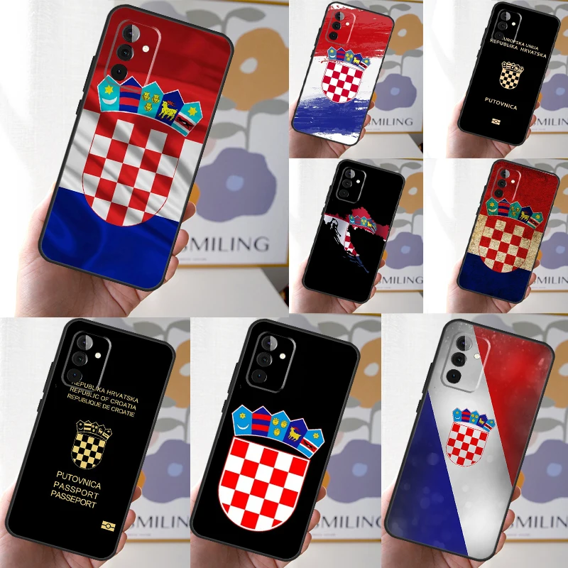 Croatia Flag Phone Case For Samsung Galaxy A52 A32 A12 A14 A34 A54 A51 A71 A53 A33 A13 A15 A25 A35 A55