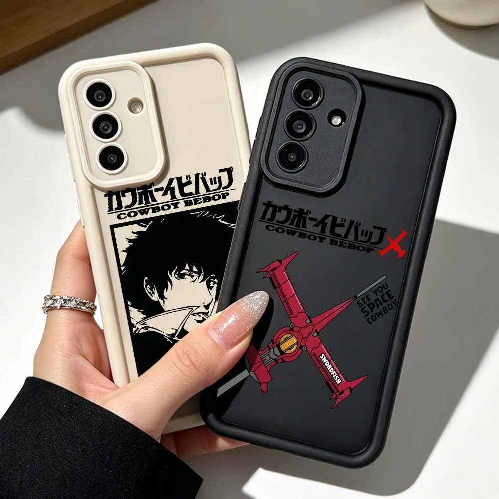Cowboy Bebop Anime Phone Case For Samsung Galaxy A71 A57 A56 A55 A54 A53 A52s A17 A16 A06 Eye Ladder Silicone Cover