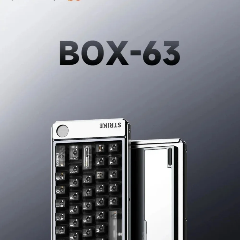 AULA BOX63 Hall Effect Magnetic Keyboard 8K Wired Rapid Trigger RT 0.001mm Aluminum RGB Custom Low Latency Gaming Keyboard Gifts