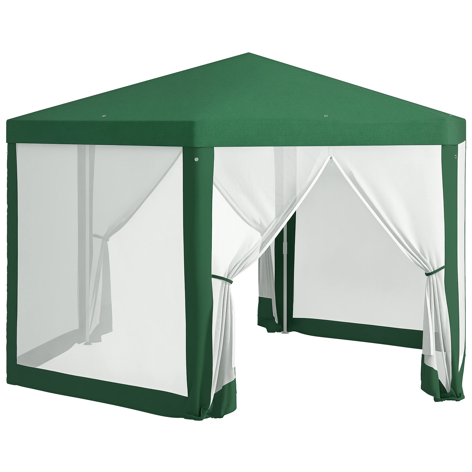Hexagonal Patio Gazebo Outdoor Canopy Party Tent Activity Event W/ Mesh Net