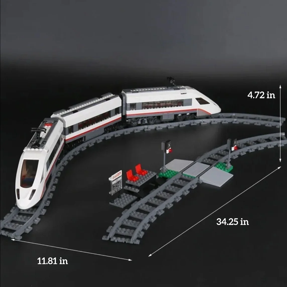 

RC Cargo Train Building Block Toy MOC Construction Display Model DIY Assembly Bricks Children Holiday Gift