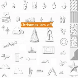 2023 Christmas Gnome Tree Sleigh Background Metal Cutting Die For DIY Scrapbooking Craft Handcraft Gift Card Thanksgiving Turkey