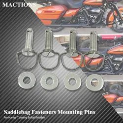 Motorcycle Saddlebag Fasteners Mounting Pins Studs Bolts Hardware For Harley Touring Road King FLHR Electra Glide FLHX Softail