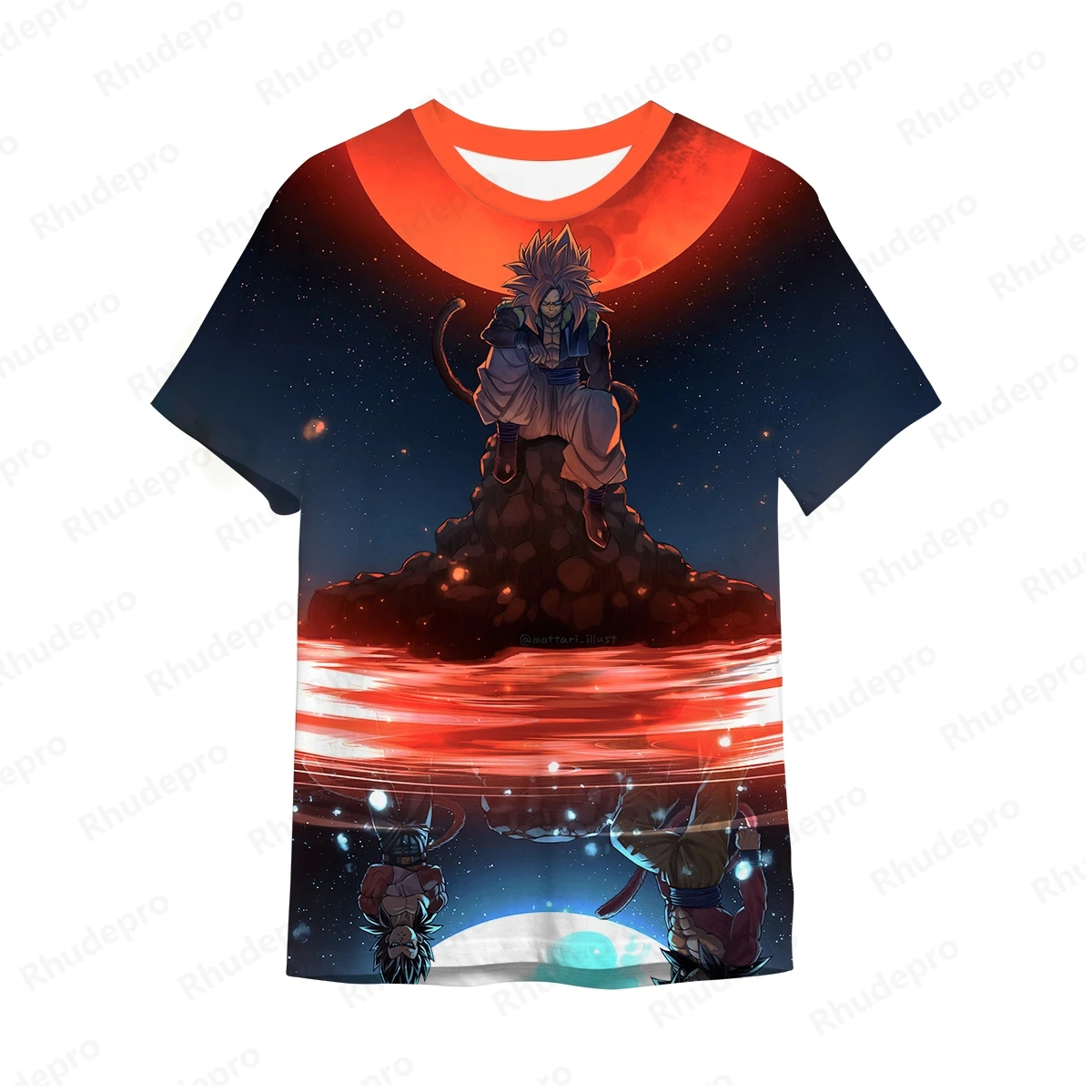 DragonBallZ camiseta grande para homens, tops Goku Y2K, Vegeta, roupas infantis, camisas de tendência anime, estilo Harajuku