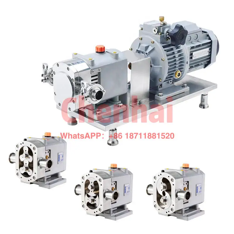 

manufacturer stainless steel sanitary food grade meat/molasses/sauce/honey/syrup rotor rotary lobe pump