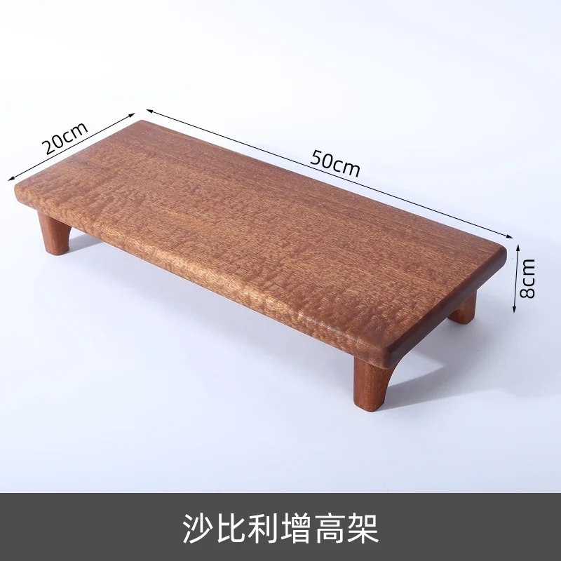 Minimalistisch hoogteverhogend rek Massief houten desktopcomputerstandaard Desktopscherm Monitorstandaard Veelzijdige scène Notebooktafel