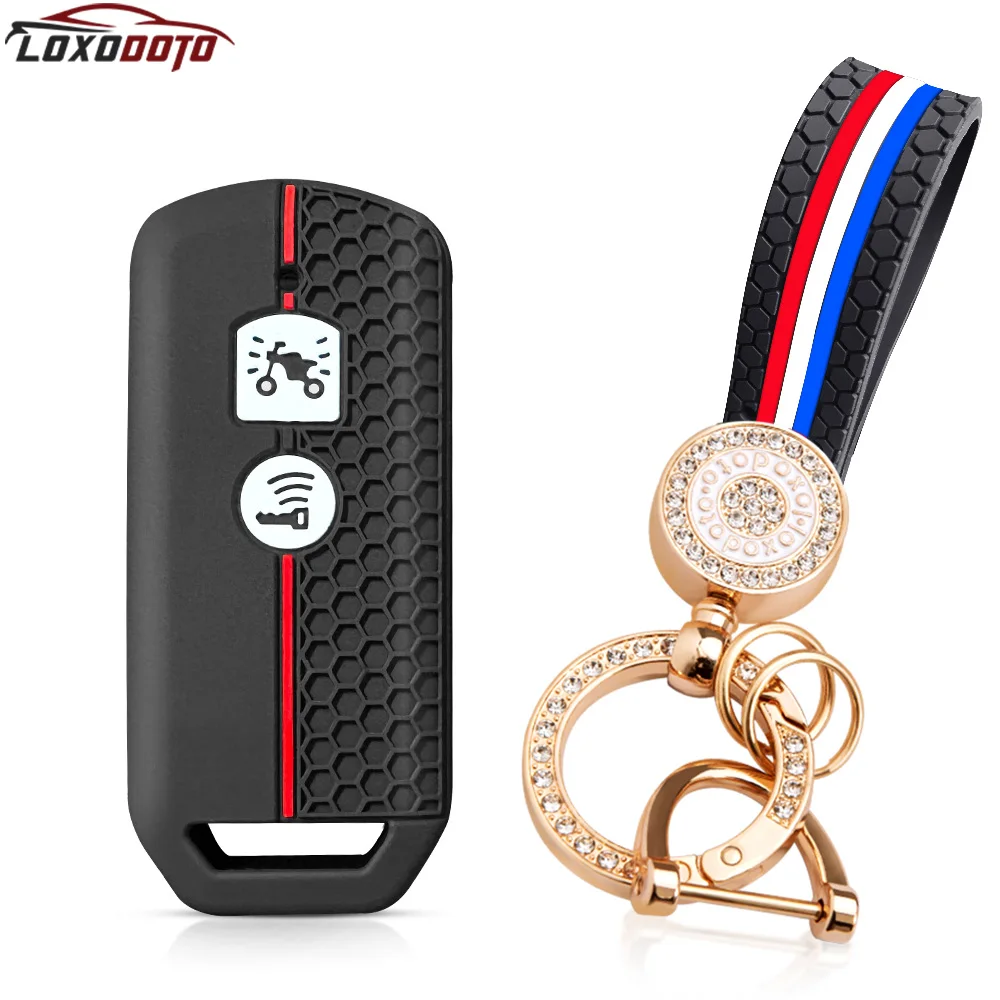 For Honda Forza 125 SH Xadv 750 Forza 350 ADV Forza 300 SH 350 XAV Xlov ADV350 2020-2024 Keychain Key Cover Key Case