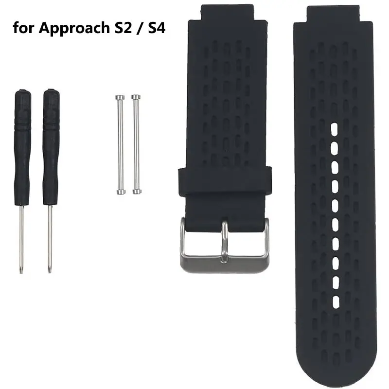 For Garmin Approach S2 / S4 Straps, Soft Silicone Replacement Watch Bands for Garmin Approach S2 / S4 GPS Golf Watch