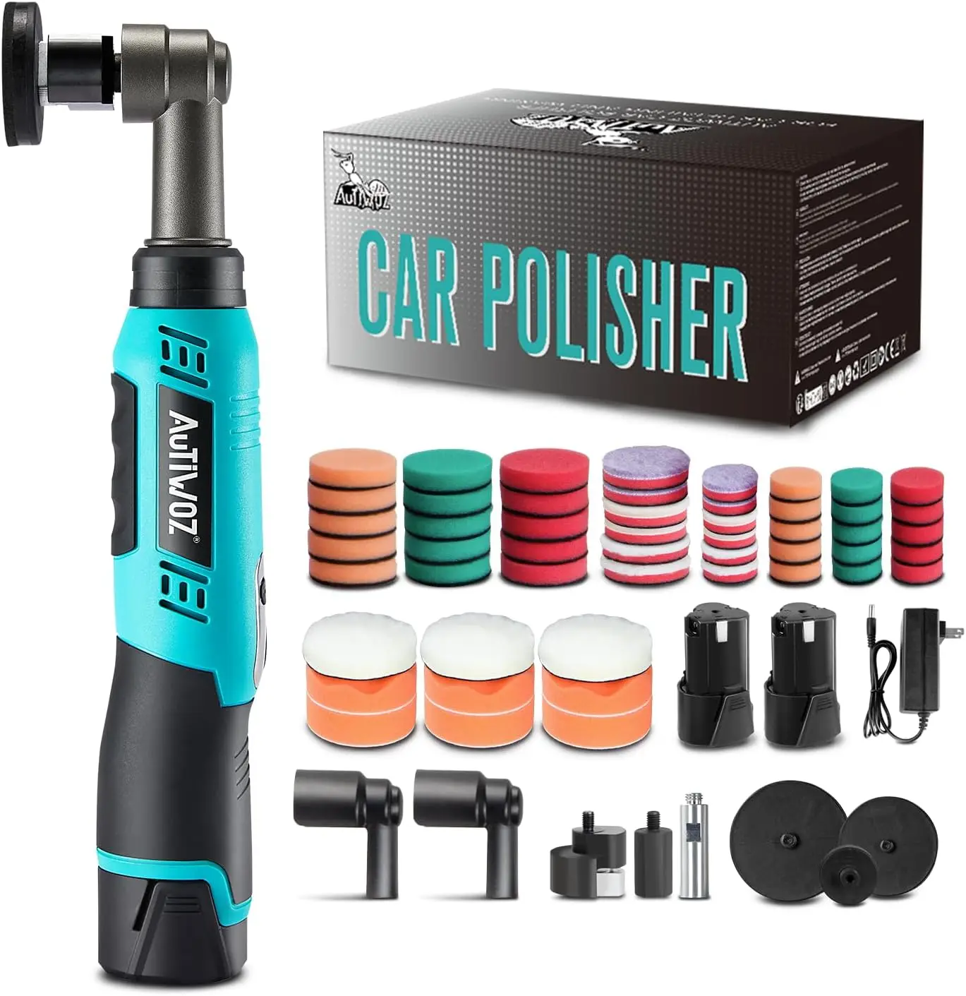 

Беспроводная мини-полировальная машинка, 6 скоростей, 1/2/3 дюйма, орбитальная/роторная, для полировки и чистки