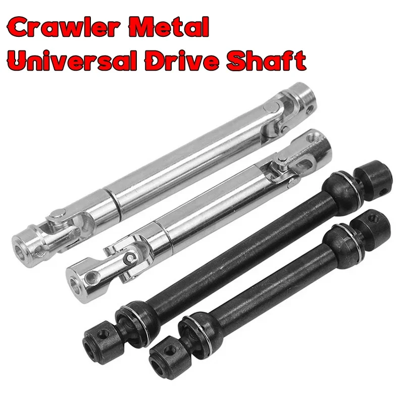 RC Car Parts Steel Centre Metal Cardan Transmission Drive Shaft Upgrade Accessory 1/10 SCX10 D90 Crawler Car Defender