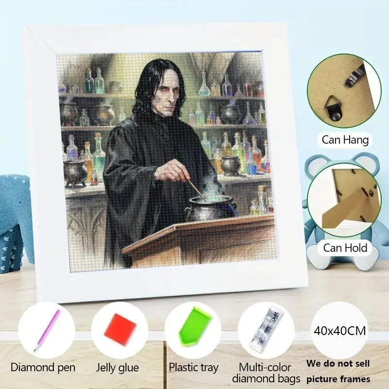 

1 шт. Гарри Поттер Severus Snape 5D DIY комплект алмазной живописи, полная дрель со стразами, художественное ремесло, Professor Snape Potions