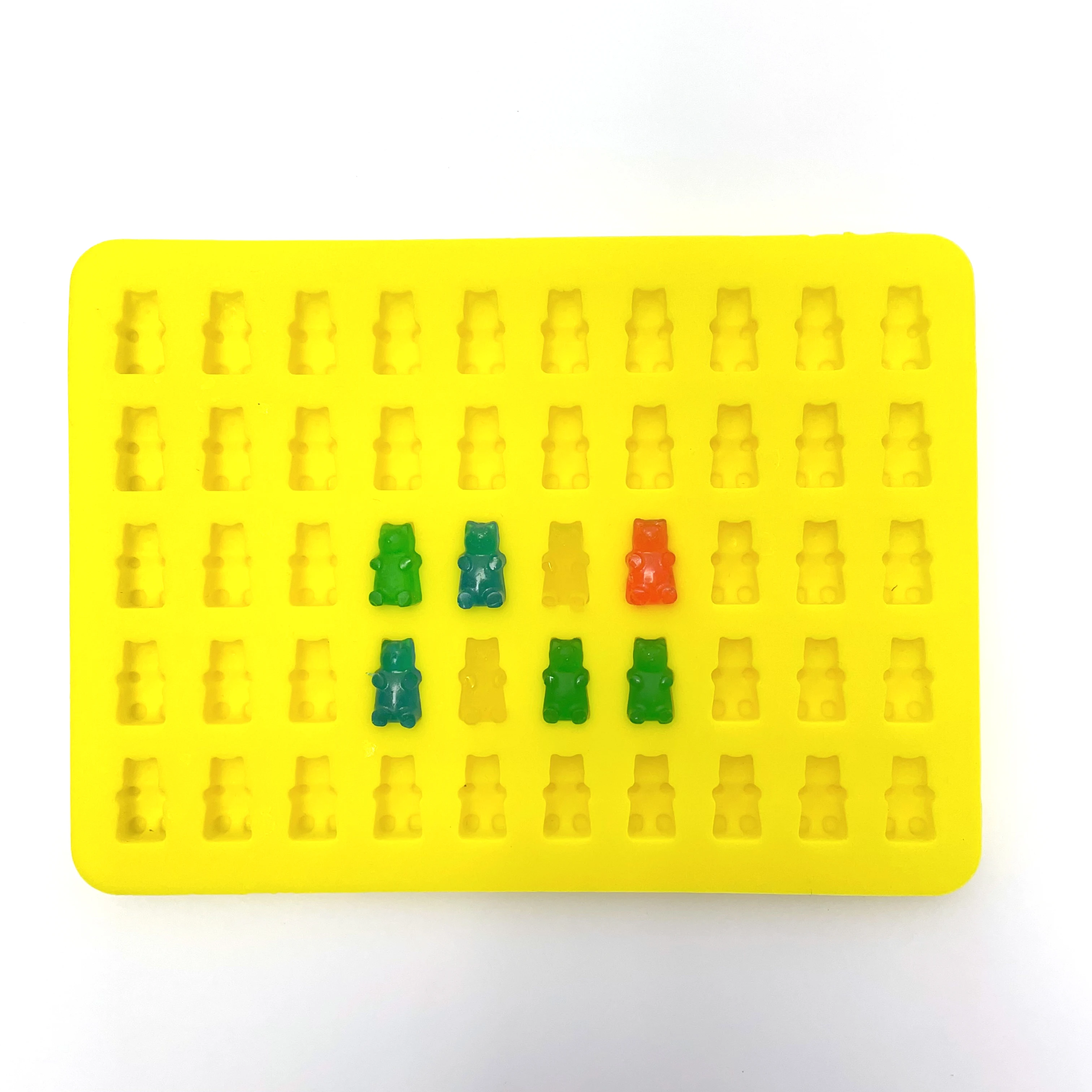 SUBADA Fudge Ice Cube Ice Cream Silicone Molds Little Bear Fruit Model For  Christmas Potluck Candy Grade Silicone Molds