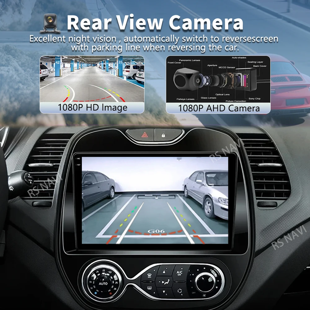 Android 15 For Renault Kaptur Captur 2016- 2019 2K QLED Android Car Radio Multimedia Video Player GPS Stereo CarPlay Navigation