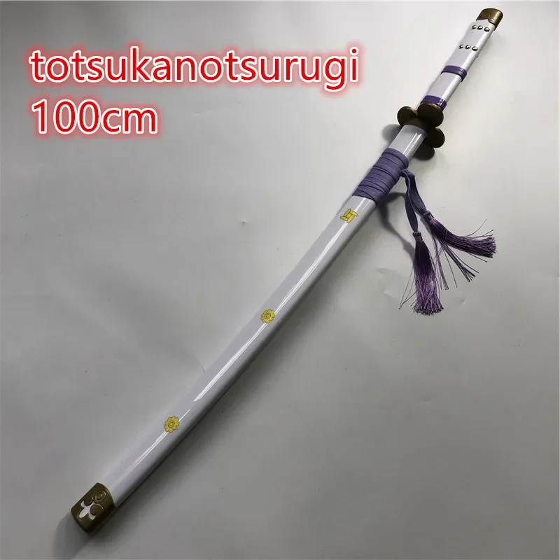 

Anime 1:1 Cosplay Kozuki Oden Totsukanotsurugi sword Roronoa Zoro Sword Weapon Wood Ninja Knife Samurai Sword Prop Toys 100cm