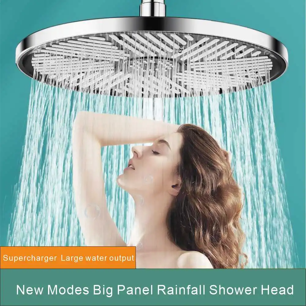 3 Mode Adjustable Shower Head High Pressure Water Saving Shower Mixer with Self-cleaning One-Key Cut Shift Bathroom Accessories