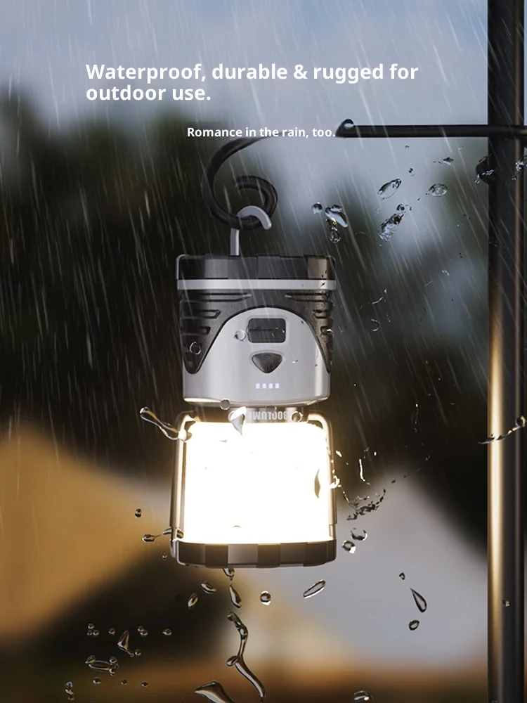 LEM E83/E93 Campinglamp USB Oplaadbare Campingverlichting Draagbare Regendichte Buitenlamp 5400mAh/6800mAh 300LM Lantaarn