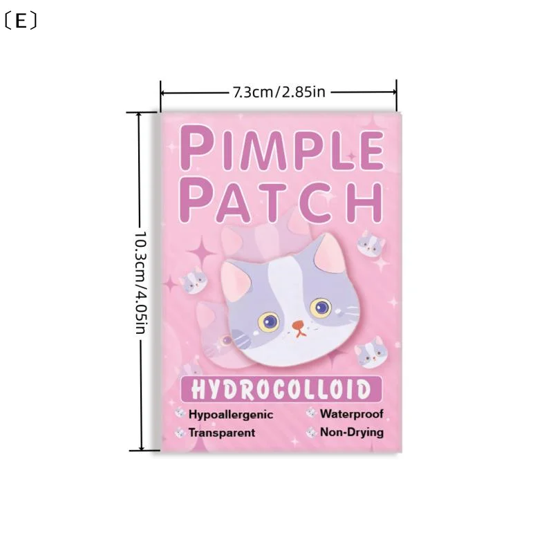 600 Pezzi Cerotti Anti-Acne a Forma di Gatto, Adesivi Colorati in Idrocolloide per Brufoli, Trattamento Anti-Acne, Cura della Pelle〔Winter5〕