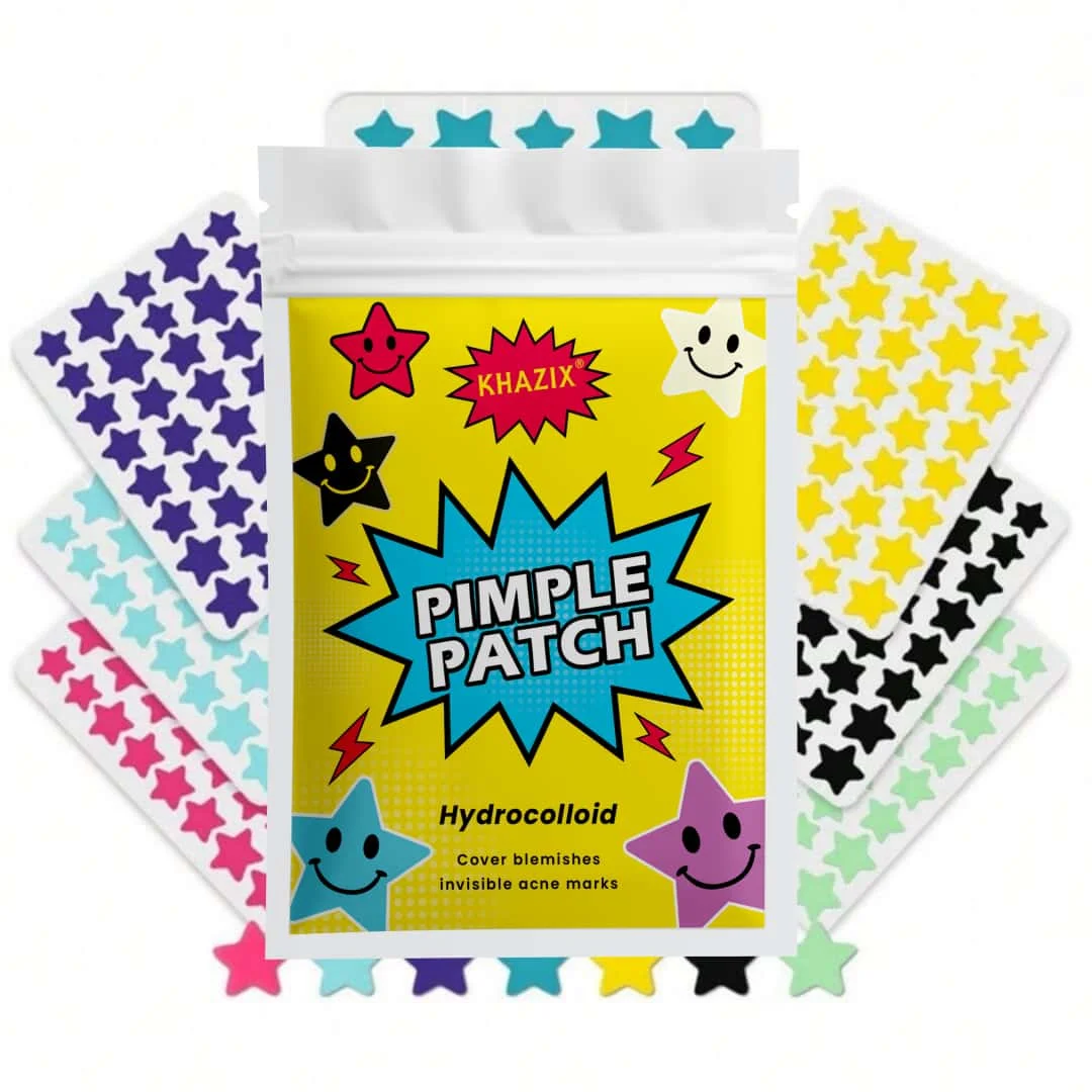280 pieces of multi-color star acne patches, facial acne patches, concealer acne patches, and pimples patches, ultra-thin