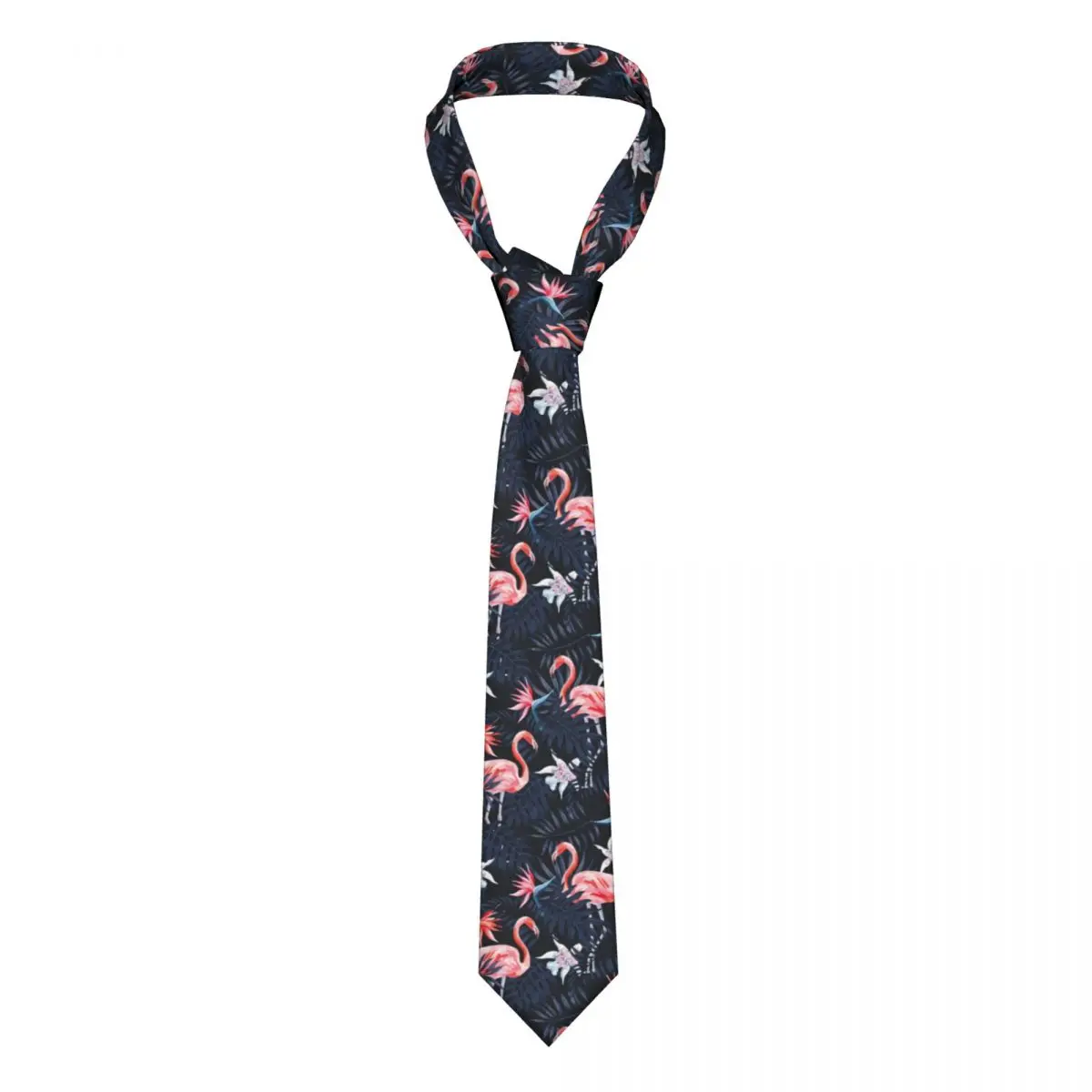 

Flamingo Neckties Unisex Polyester 8 cm Neck Ties for Men Silk Classic Shirt Accessories Gravatas Office