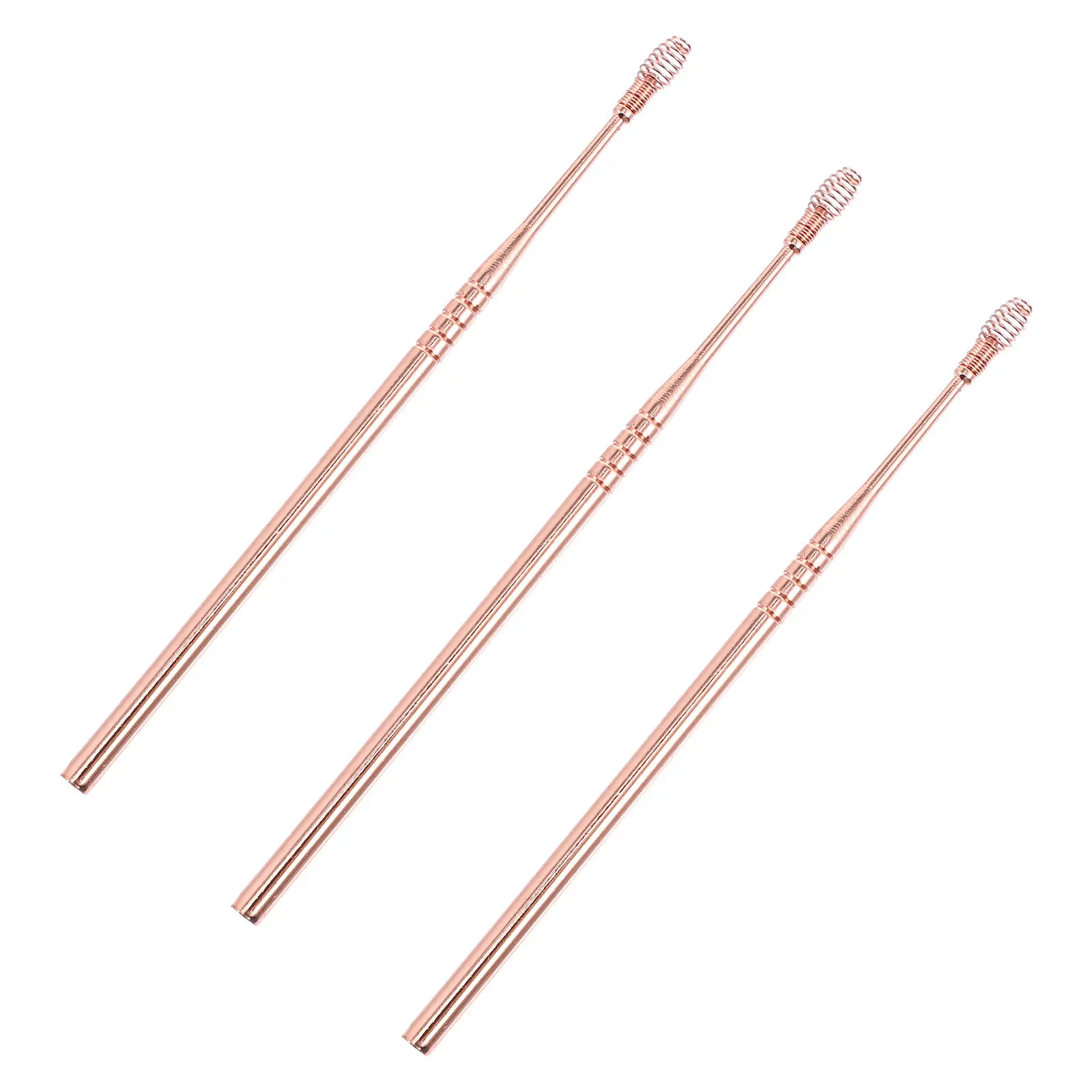3Pcs Ear Wax Removal Kit Earrings Spoon For Travel Sturdy Stainless Steel Earwax Cleaning Tool Safe Non-irritating