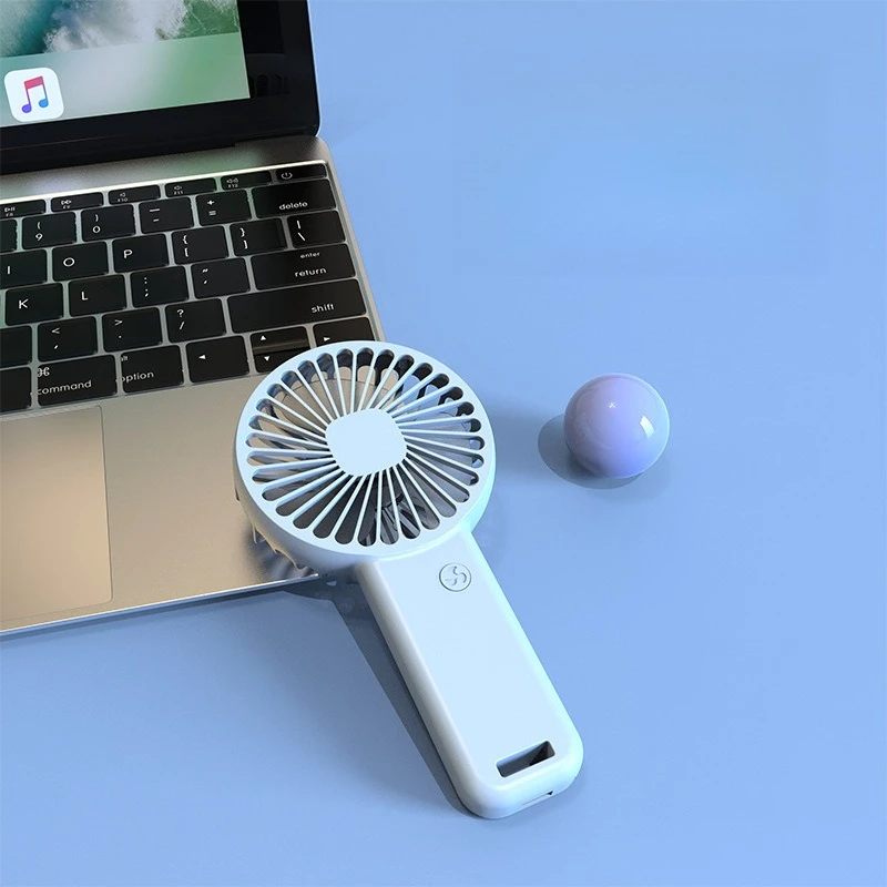New Handheld Air Conditioner Fan USB Rechargeable Mini Portable Desk Fan Summer Cooling Supplies Hand Held Fan