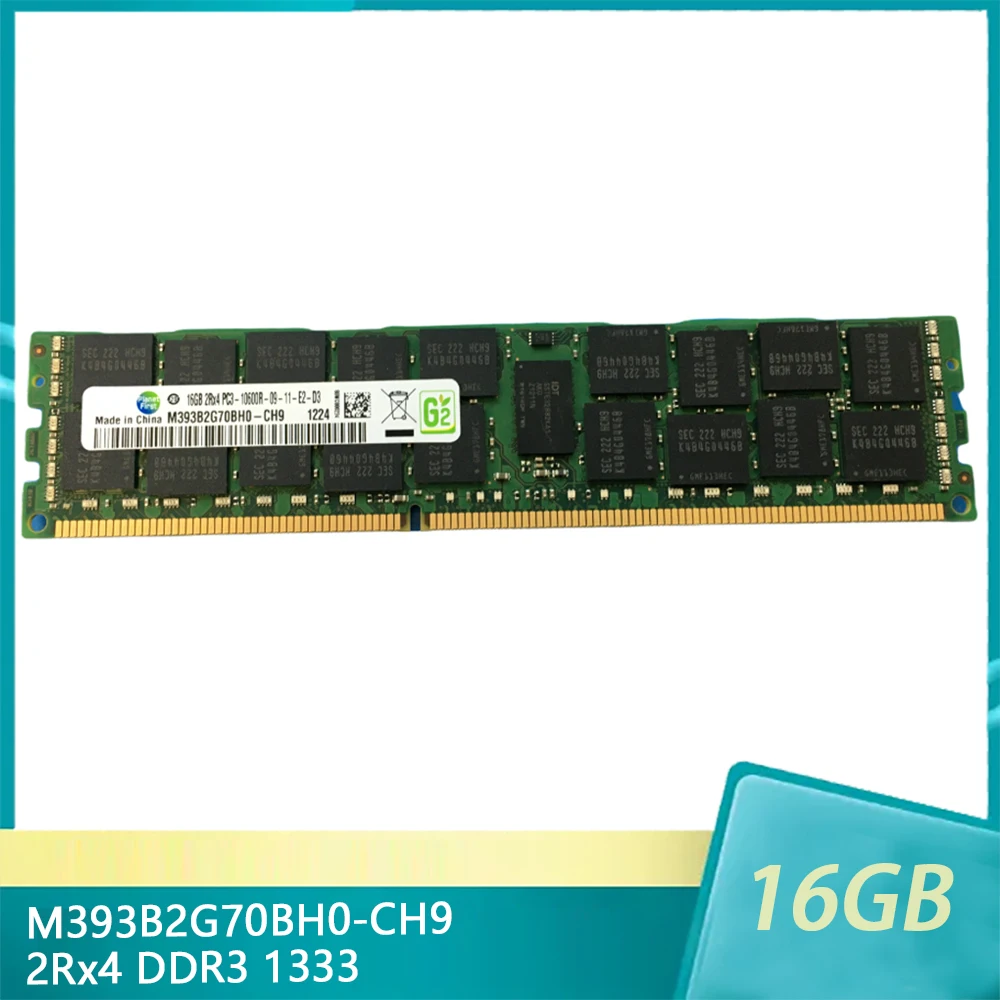 For Samsung RAM M393B2G70BH0-CH9 16GB 2Rx4 DDR3 1333 PC3-10600R 16G Server Memory