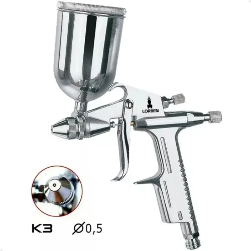 Gun K3 Aluminium Retouch Aerograph Silver Color Tools Guns