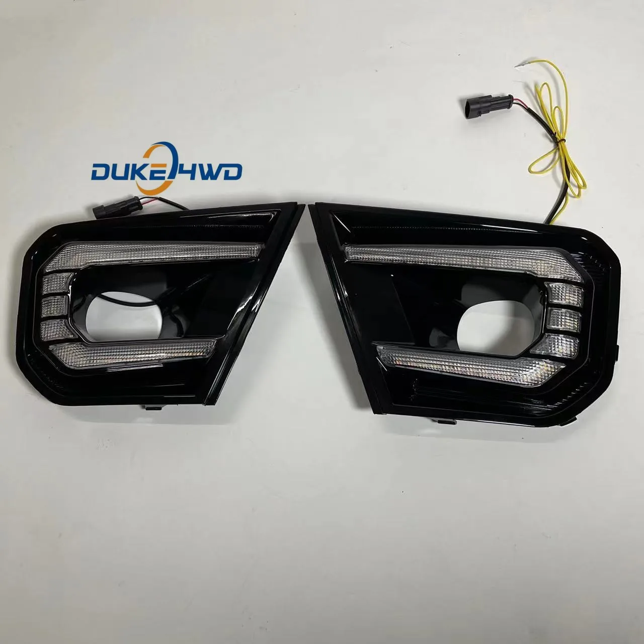 

DUKE4WD 12V Daytime Running Lights For Ford Ranger T9 2022 2023 LED Drl With Turn Signal Car Fog Lamp Auto Daylight Headlights