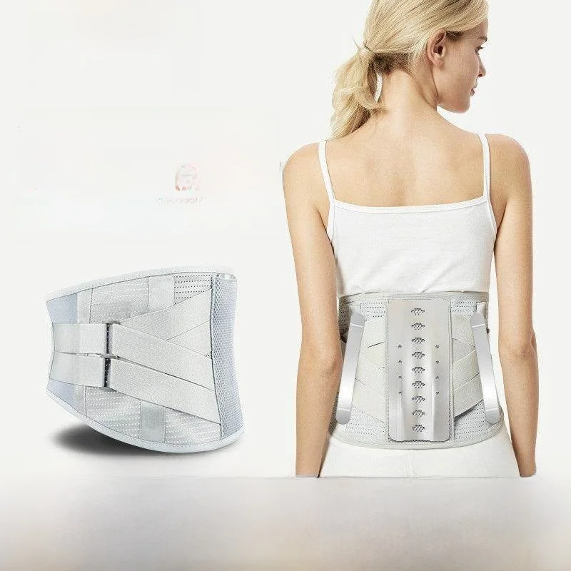 

Дышащий тонкий пояс для поддержки талии для мужчин и женщин, при грыже межпозвоночного диска, травмах поясницы, универсальный, на все сезоны